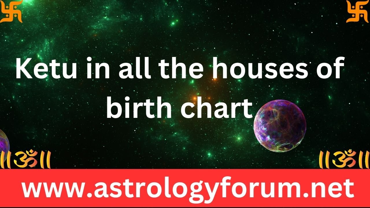 Ketu in all the houses of birth chart