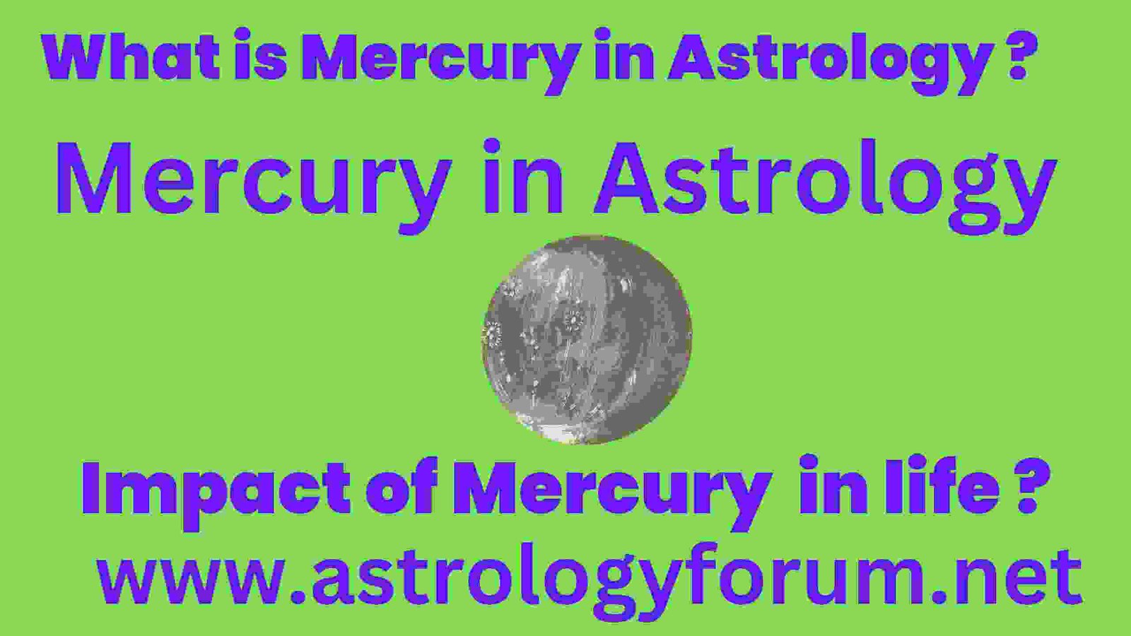 Mercury in Astrology