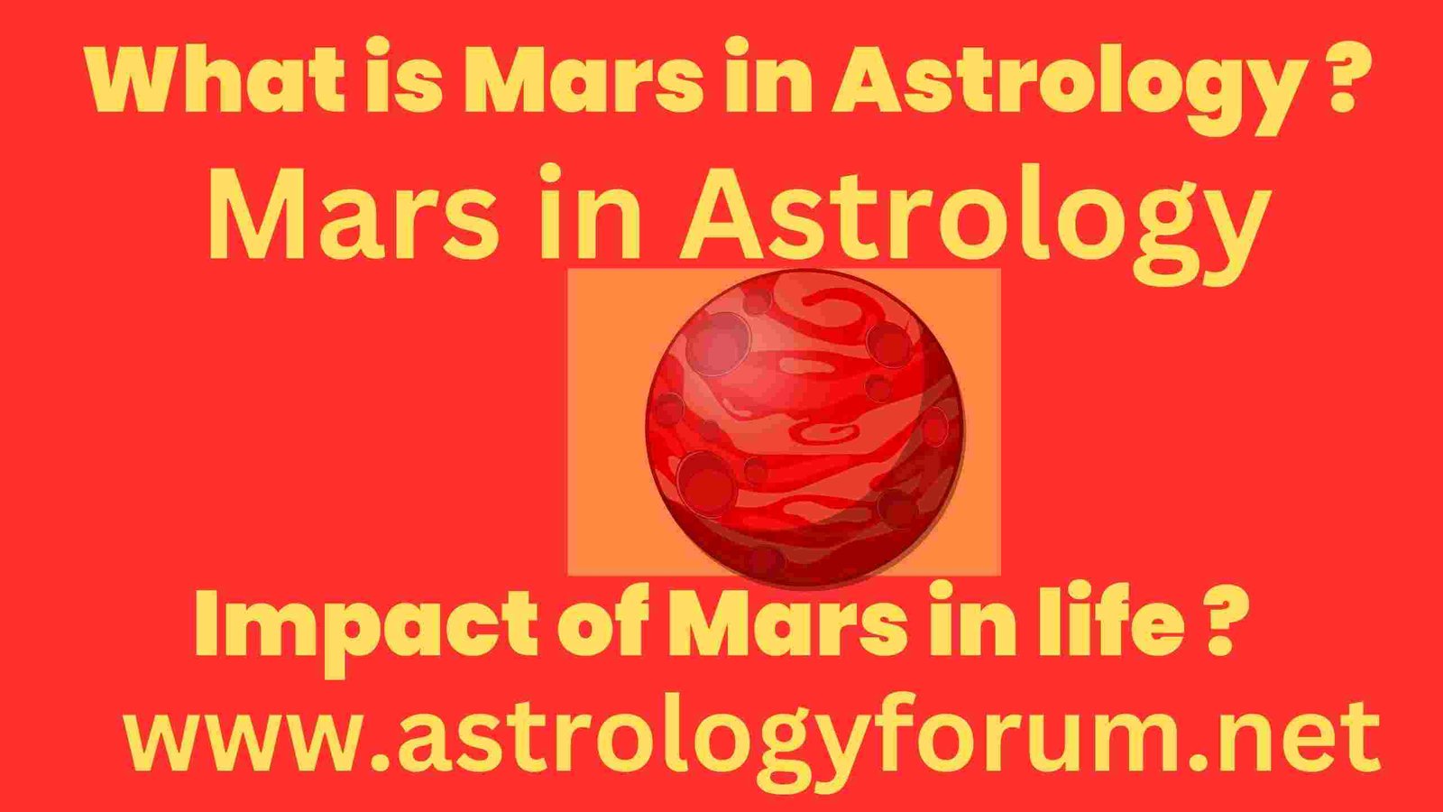 What is Mars in astrology ?